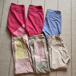 Bundle of 6 Outdoor Voices Workout Leggings